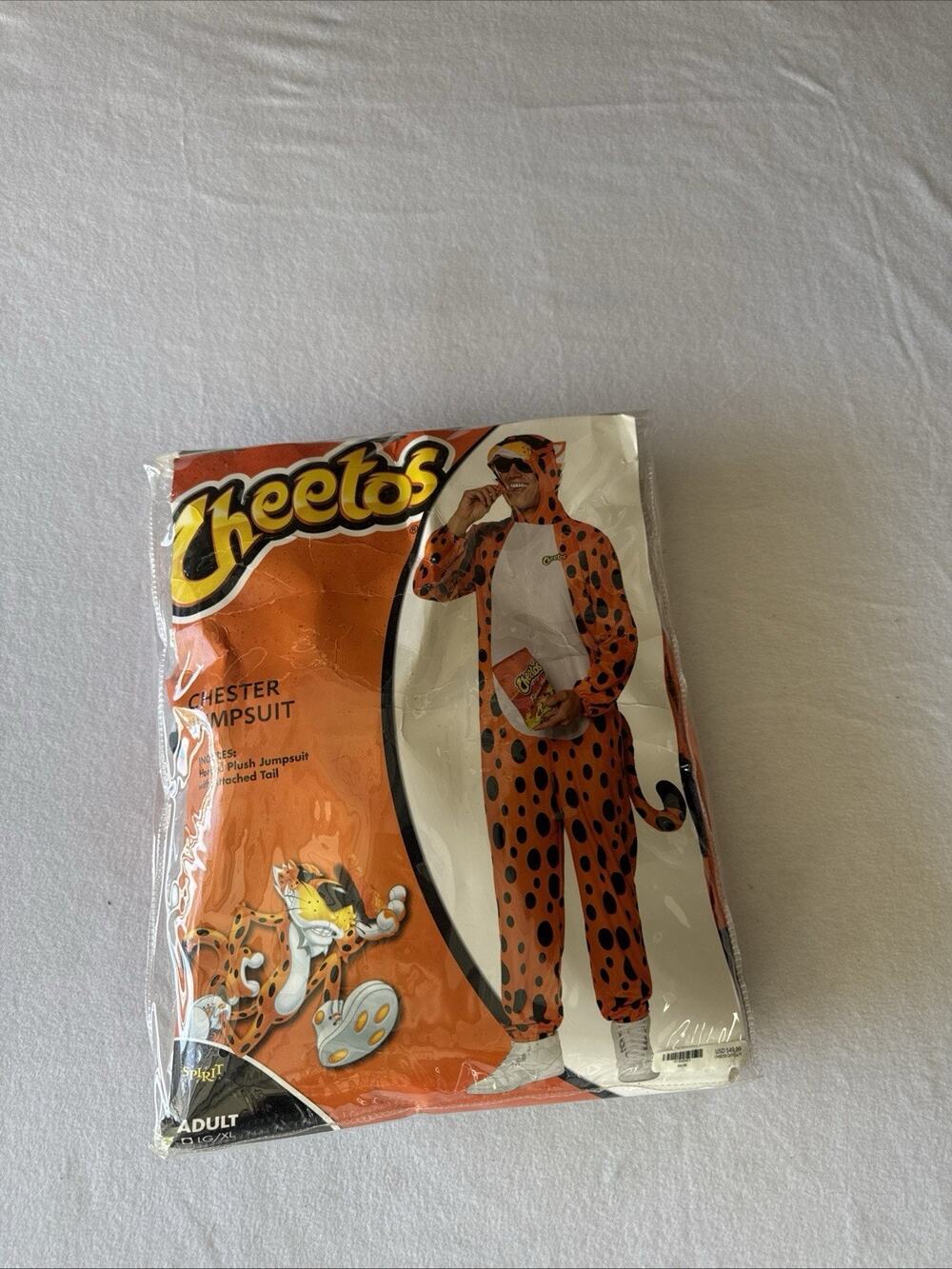 Adult Chester Cheetah Jumpsuit - Cheetos Size L/XL